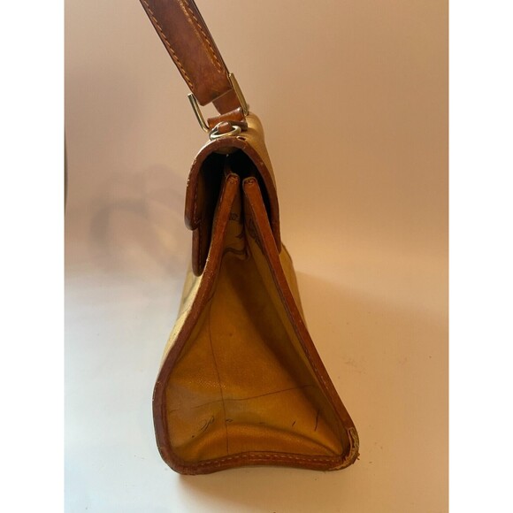 Alviero Martini Womens Handbag Map Brown Prima Classe Luxury Leather Bag - Picture 5 of 10